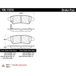 Order Rear Severe Duty Semi Metallic Premium Pad by CENTRIC PARTS - 106.11010 For Your Vehicle