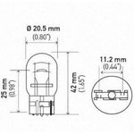 Order Marqueur latéral arrière (Pack of 10) by HELLA - 7443 For Your Vehicle