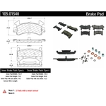 Order plaquettes arrière en céramique de qualité supérieur by CENTRIC PARTS - 105.01540 For Your Vehicle