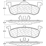 Order Rear Super Premium Ceramic Pads by CENTRIC PARTS - 105.12790 For Your Vehicle