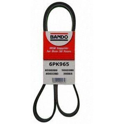 Air Conditioning And Alternator Belt by BANDO USA - 6PK965 pa2