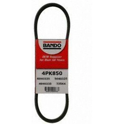 Air Conditioning Compressor Belt by BANDO USA - 4PK850 pa2