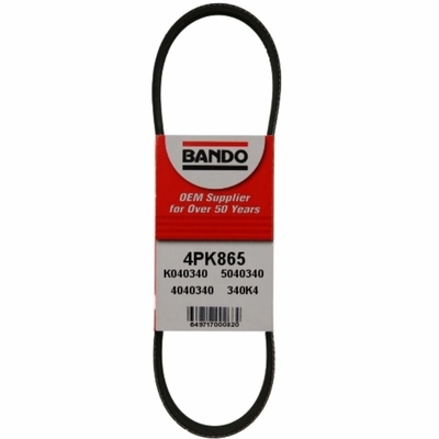 Courroie de compresseur de climatisation by BANDO USA - 4PK865 pa1