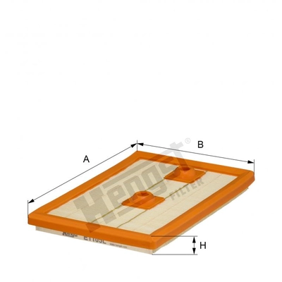 HENGST FILTER - E1105L - Air Filter Insert pa2