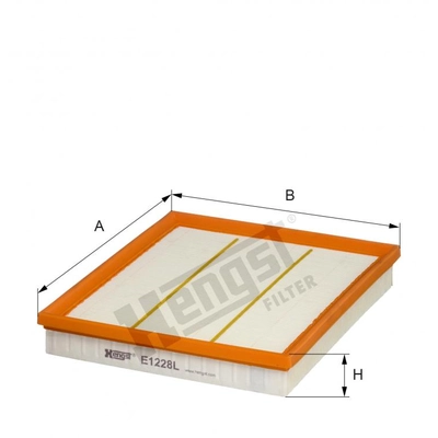 HENGST FILTER - E1228L - Air Filter Insert pa1