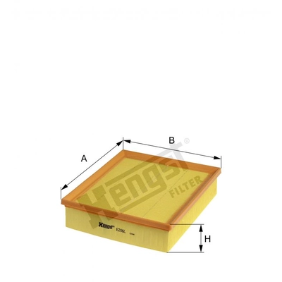 HENGST FILTER - E206L - Filtre à air pa1