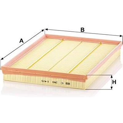 MANN-FILTER - C36-145 - Filtre à air pa9