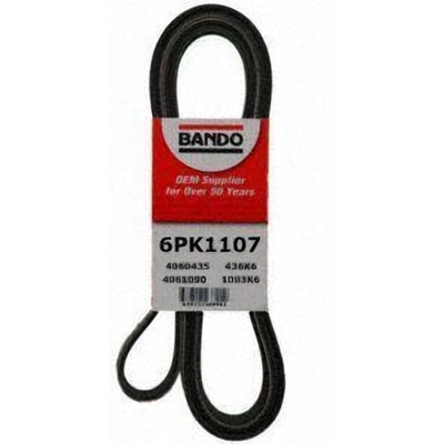 Alternator And Fan Belt by BANDO USA - 6PK1107 pa1