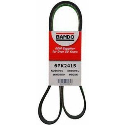 Alternator, Power Steering And Water Pump Belt by BANDO USA - 6PK2415 pa3