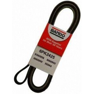 Alternator, Power Steering And Water Pump Belt by BANDO USA - 6PK2425 pa5