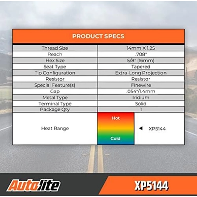 Autolite Iridium XP Plug by AUTOLITE - XP5144 pa7