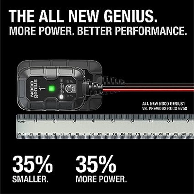 NOCO BOOST - GENIUS1 - 1 Amp, 6V and 12V Portable Universal Battery Chargers pa2