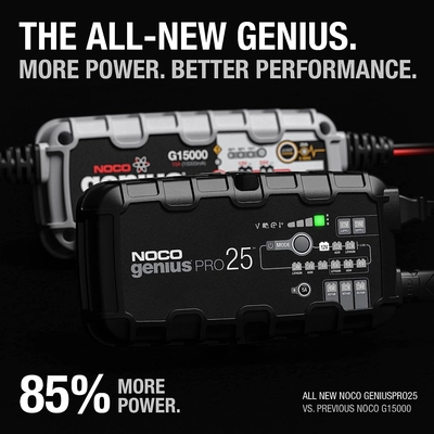 NOCO BOOST - GENIUSPRO25 - 25 Amp, 6V, 12V and 24V, Battery Charger & Maintainer pa2