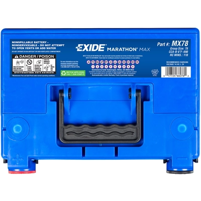 EXIDE - MX78 - AGM La batterie pa2