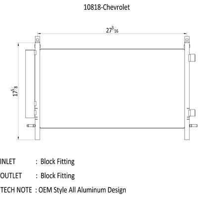 Condenseur by CSF - 10818 pa2