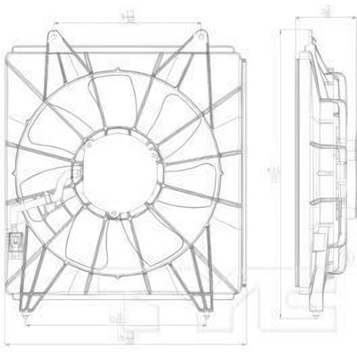 Condenser Fan Assembly by TYC - 611430 pa2