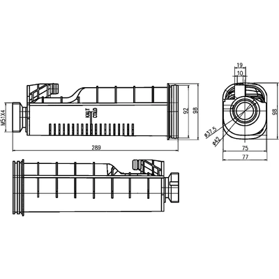 Réservoir de récupération de liquide de refroidissement by MAHLE ORIGINAL - CRT114-000S pa2