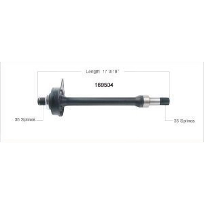 CV Intermediate Shaft by WORLDPARTS - 169504 pa1