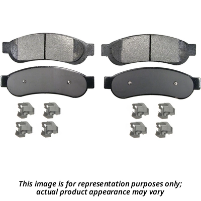 Rear Semi Metallic Pads by WORLDPARTS SYNERGY - WSD1307MH 1