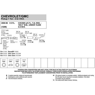 Catalyseur ajustement direct by WALKER - 50454 pa5