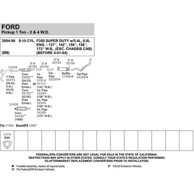 WALKER - 55692 - Direct Fit Converter pa4