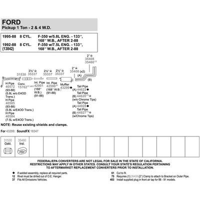 Steel Direct Fit Muffler - WALKER USA - 18347 pa4