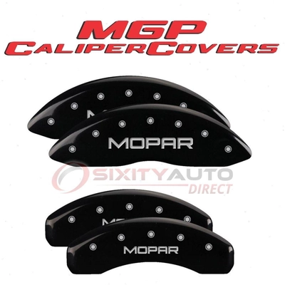 Disc Brake Caliper Cover by MGP CALIPER COVERS - 32006SMOPBK pa5