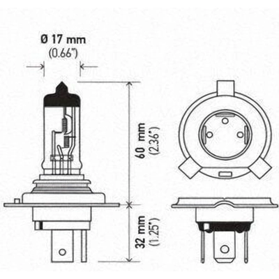 Phare à double faisceau by HELLA - H4P50TB pa2