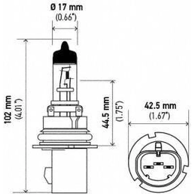 Dual Beam Headlight by HELLA - H71070622 pa13