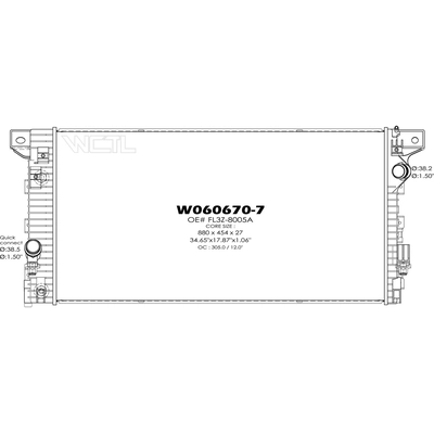 Engine Cooling Radiator - RAD13510 pa1