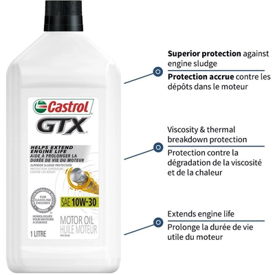 CASTROL Conventional Engine Oil GTX 10W30 , 1L (Pack of 12) - 0001342 pa5