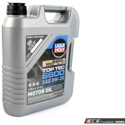 0W20 Top Tec 6600 5L - Liqui Moly Synthetic Huile moteur 22046 pa6