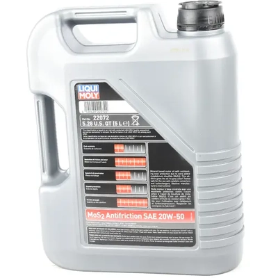 20W-50 MoS2 Antifriction 5L - Liqui Moly Synthetic Engine Oil 22072 pa3