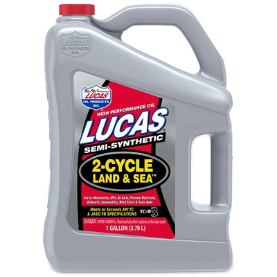 Lucas Oil - 10557 - Semi-Synthetic TC-W3 2-Cycle Land & Sea Oil - 1 Gallon pa1