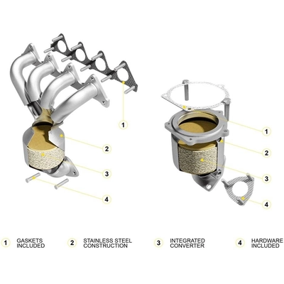 Exhaust Manifold And Converter Assembly by MAGNAFLOW - 452027 pa4