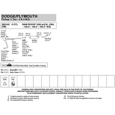 WALKER USA - 31348 - Exhaust Pipe Flange Gasket pa2