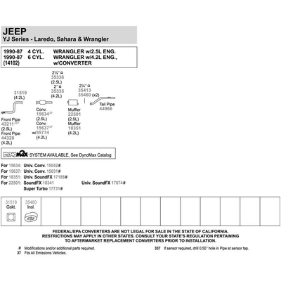 WALKER USA - 44328 - Exhaust Pipe pa4