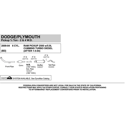 WALKER USA - 52421 - Exhaust Pipe pa4