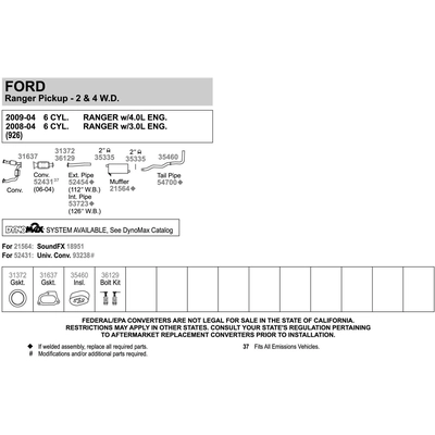 WALKER USA - 53723 - Exhaust Pipe pa5