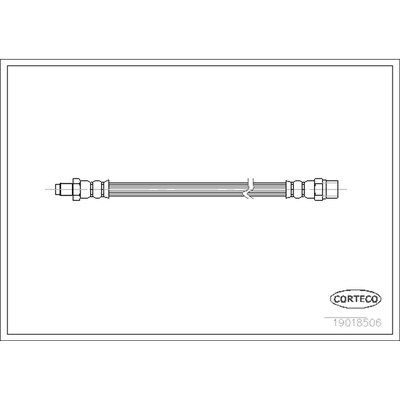 Flexible de frein avant by CORTECO - 19018506 pa1