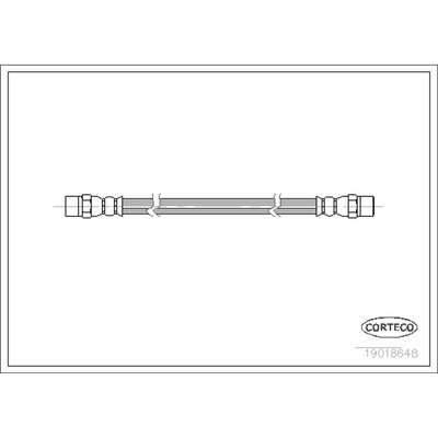 Flexible de frein avant by CORTECO - 19018648 pa1