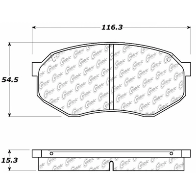 Front Ceramic Pads by CENTRIC PARTS - 103.03890 pa1