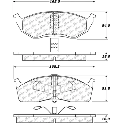 Front Ceramic Pads by CENTRIC PARTS - 103.06420 pa2