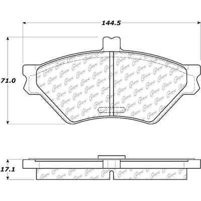 Front Ceramic Pads by CENTRIC PARTS - 103.06780 pa2