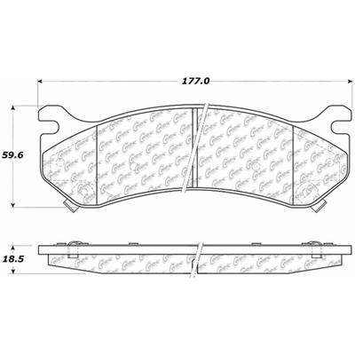 Front Ceramic Pads by CENTRIC PARTS - 103.07850 pa1