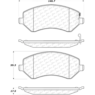 CENTRIC PARTS - 103.08560 - Front Ceramic Pads pa4