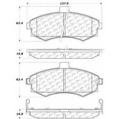 Front Ceramic Pads by CENTRIC PARTS - 103.09410 pa1