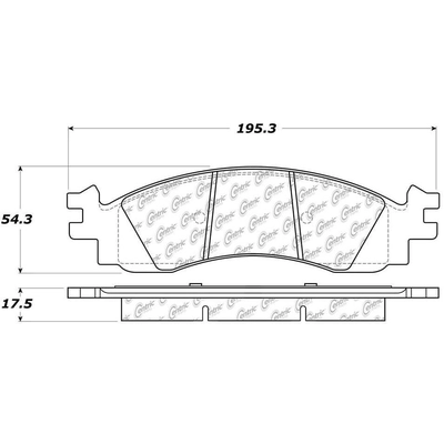 Front Ceramic Pads by CENTRIC PARTS - 103.11580 pa1