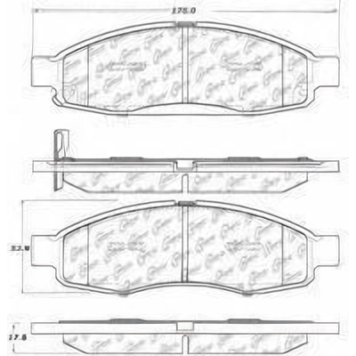 Front Ceramic Pads by CENTRIC PARTS - 103.11830 pa3