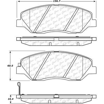 Plaquettes avant en céramique  by CENTRIC PARTS - 103.12020 pa4